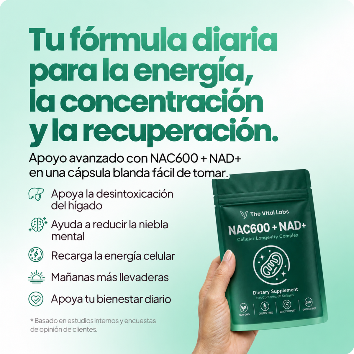 Complejo Diario NAC600 + NAD+