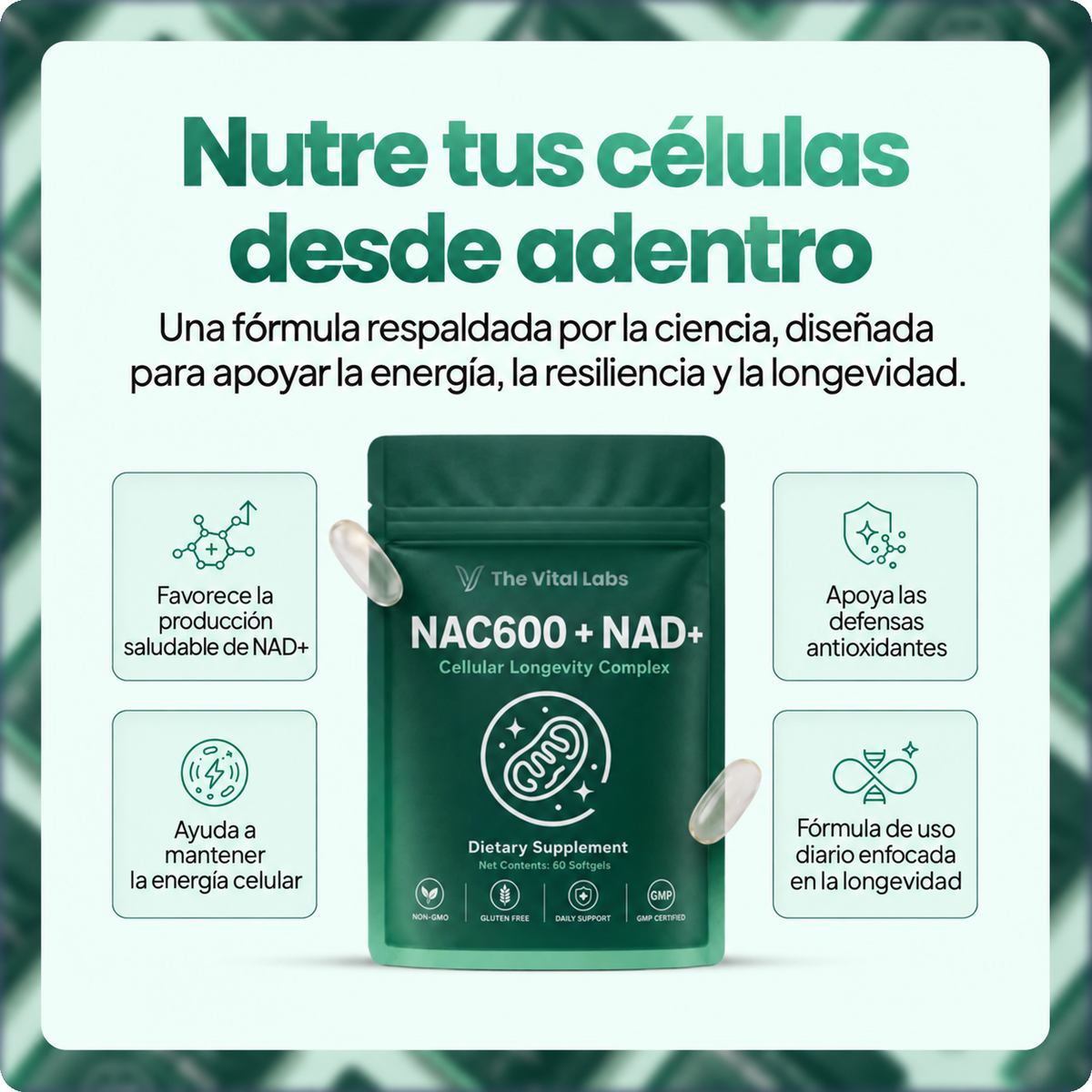 Complejo Diario NAC600 + NAD+